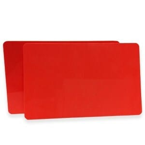 Cards .76mm PVC Red CR80 (500 Pack) Cards .76mm PVC Red CR80 (500 Pack)