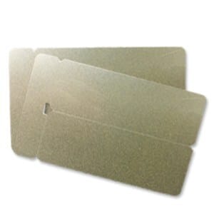 Cards 1.00mm PVC Gold Double Name Badge CR80 (250 Pack) Cards 1.00mm PVC Gold Double Name Badge CR80 (250 Pack)