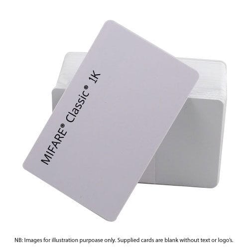 Cards .76mm PVC MIFARE 1K White (DBOND) (100 Pack) Cards .76mm PVC MIFARE 1K White (DBOND) (100 Pack)
